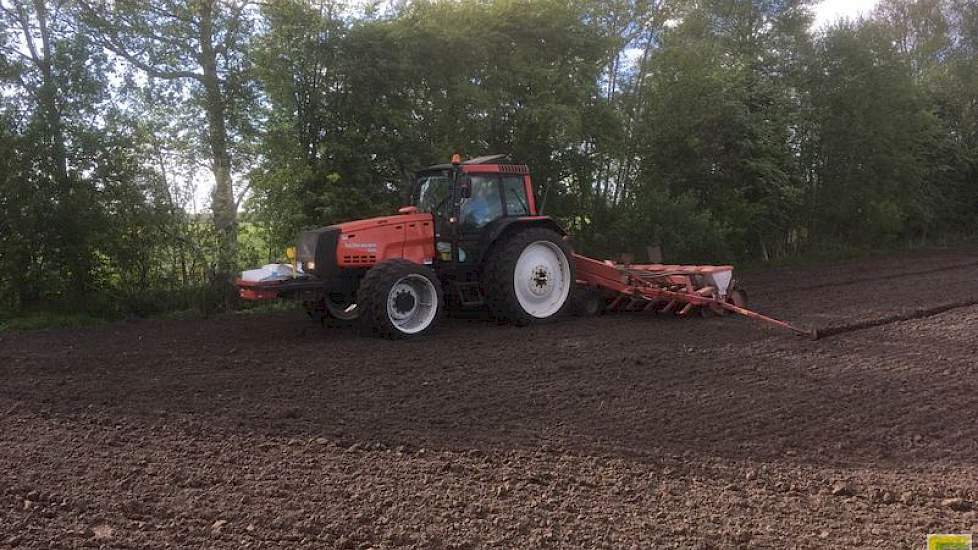 4 mei: De soja wordt geteeld op een perceel zandgrond.