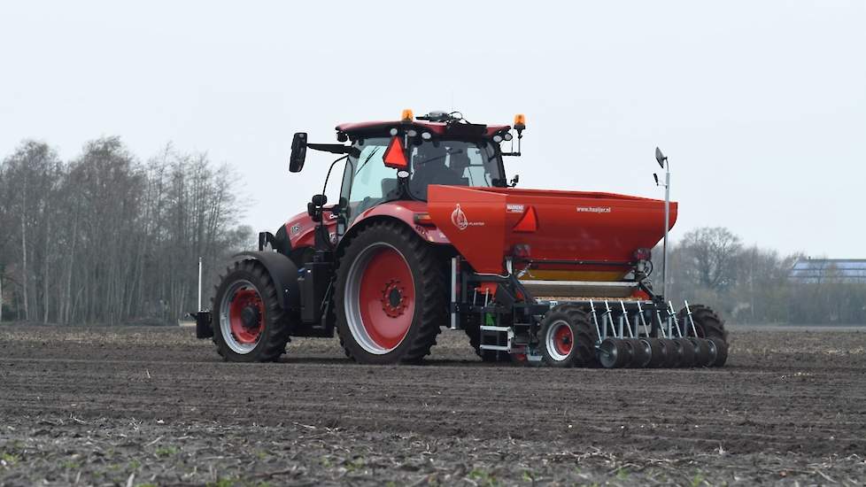 Haaijer hoopt dat het areaal dat hij kan planten met deze machine groeit naar zo’n 70 tot 80 hectare.
