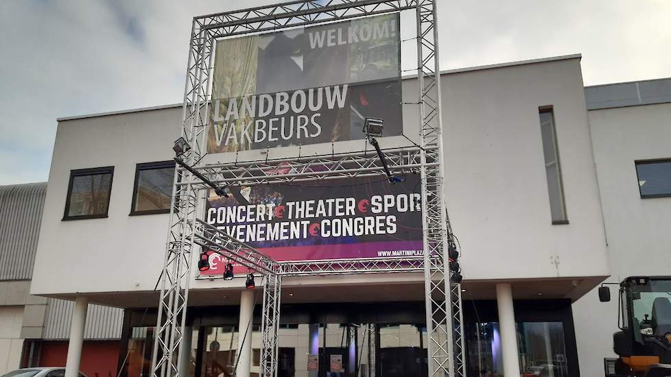 Entree van de beurs.
