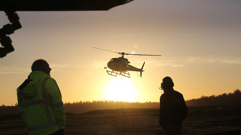 Afbeelding van een helikopter ter illustratie.
