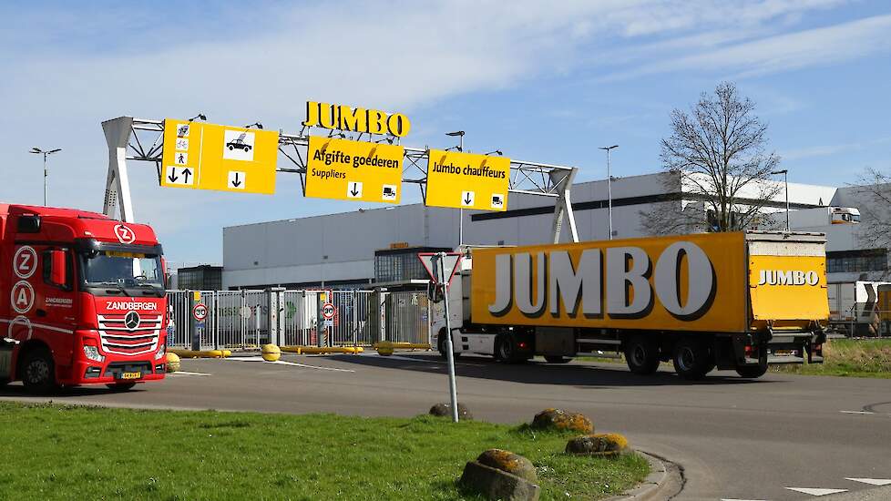 Afbeelding van Jumbo distributiecentrum ter illustratie.