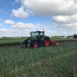 De beide bodembewerkingen zijn onderdeel van een proef.