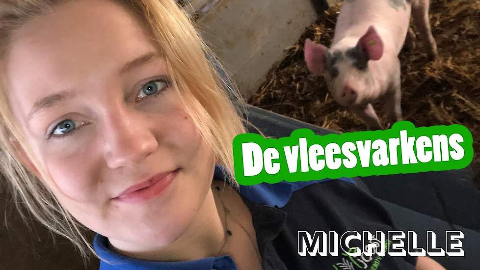 Rondje bij de vleesvarkens! - Michelle's vlog #5 - Vloggende jonge boeren