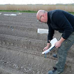 Wilon Scholtens doet de coördinatie en registratie. Bij elke nieuwe stam plaatst hij een stokje.