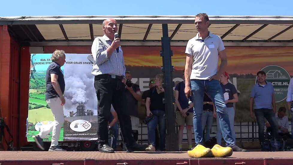 Henk Janknegt (NAV) "Akkerbouw kan niet zonder veehouderij" - Boerenprotest in Stroe 22 juni 2022