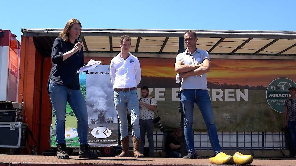 Geesje Rotgers "Stikstofwetgeving is gammel" - Boerenprotest in Stroe 22 juni 2022