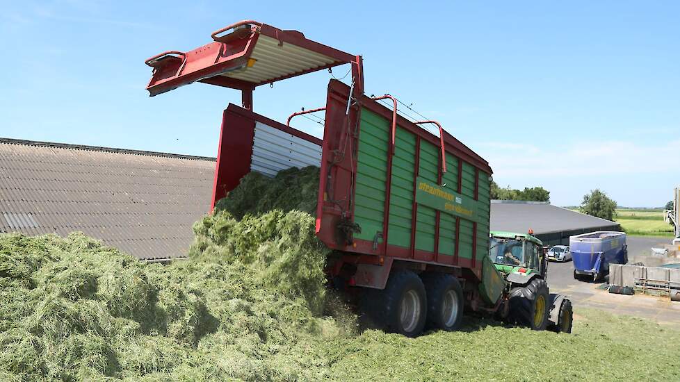 45 messen in de silagewagen zorgen voor een homogeen goed vast te rijden product, dat daardoor ondanks het hoge drogestofgehalte weinig broeigevoelig is.