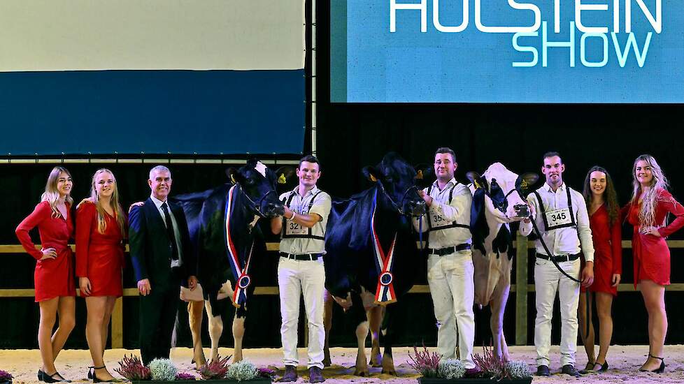 De zwartbonte seniorenkampioenes. Nutsford koos voor de jeugd en maakte de derdekalfs Mattenhof Ghardala kampioene. Zowel 100-tonner Drakkar Bulona, die reservekampioene werd, als de complete Southland Dem Dellia 92, de Honourable Mention, hadden ook hun