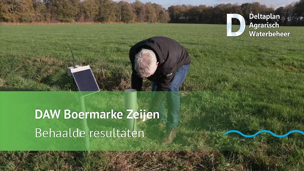 Met data, metingen en modellen waterbeheer afstemmen - DAW Boermarke Zeijen