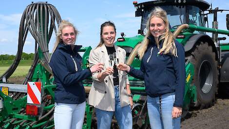 Op de foto v.l.n.r.: Akkelien Hettinga (AJF), Loraine Westerneng (GreenInclusive) en Veronica Brolsma (AJF).