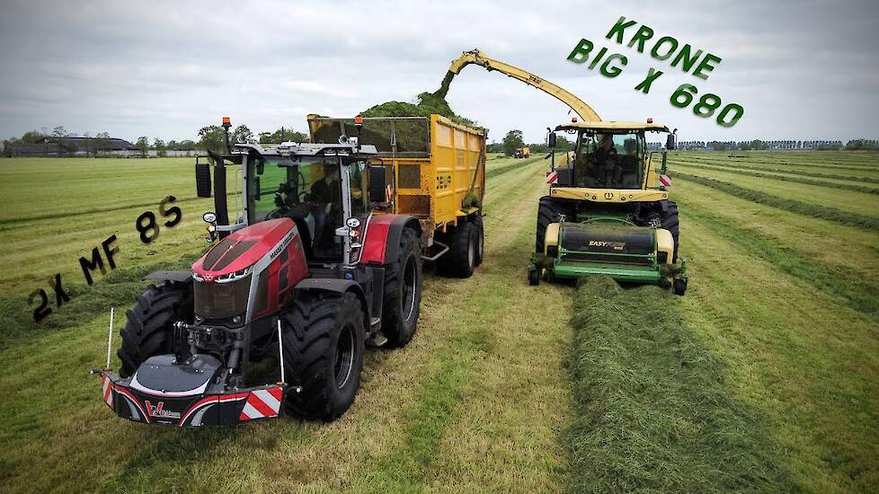 Gras hakselen | Krone | Massey Ferguson 8S | Loonbedrijf Beute | Harvest 2023