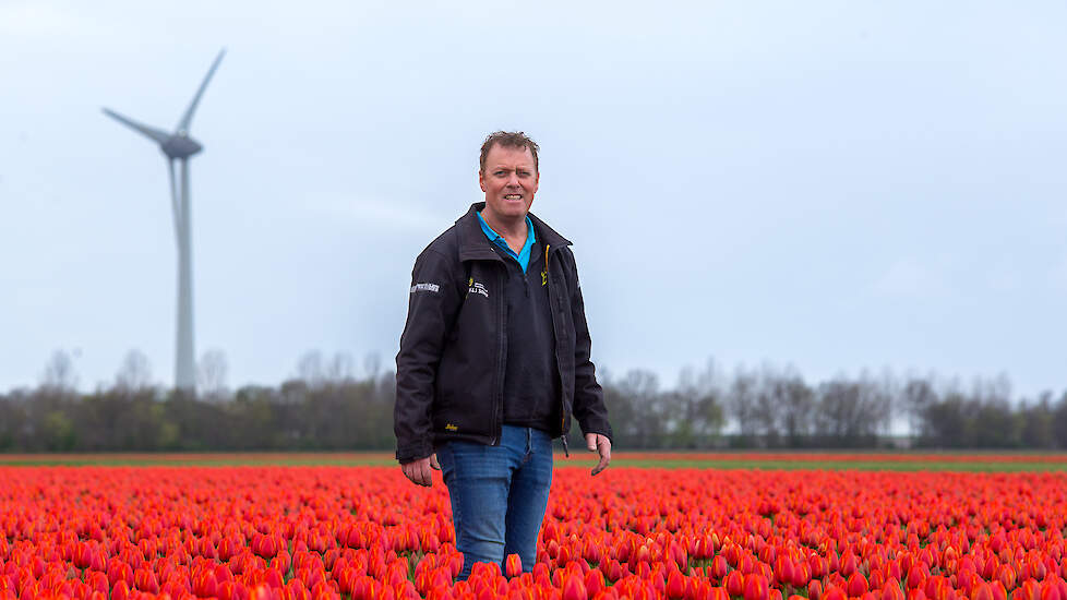 Jeroen Schutte schat dat ze in totaal 10 tot 20 procent minder zullen oogsten.