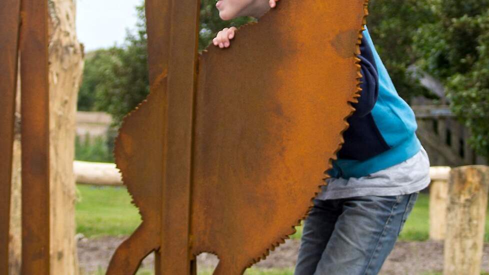 Kinderen genieten van het Gruttokuikenpad.