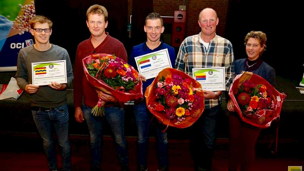 Daarna volgde de ontknoping van de Topkuilcompetitie en werden de winnaars van de provinciale-, de studieclubcompetitie en uiteraard de individuele competitie uitgereikt. De gelukkige winnaar werd Krijn Jan Polinder uit Nunspeet (midden).